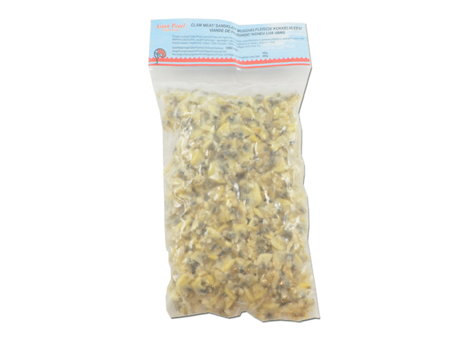 GEWELLTE TEPPICHMUSCHELFLEISCH GEKOCHT