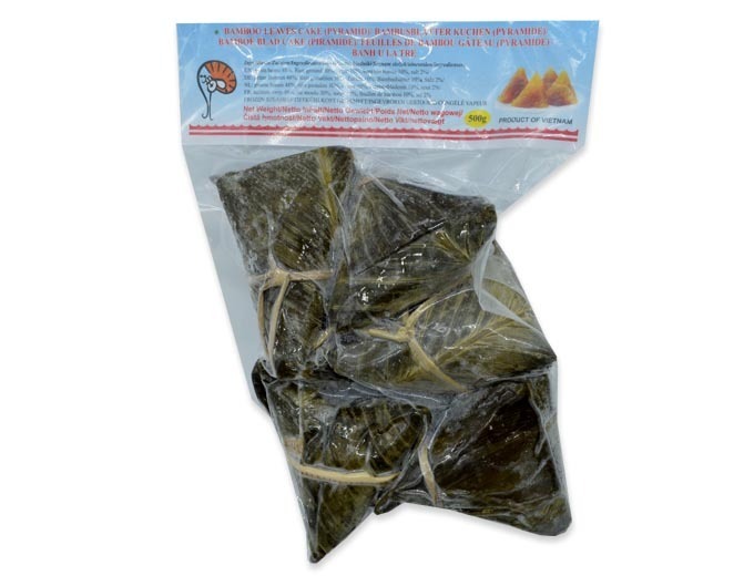 BAMBUSBLÄTTER KUCHEN (PYRAMIDE) GEDAMPFT